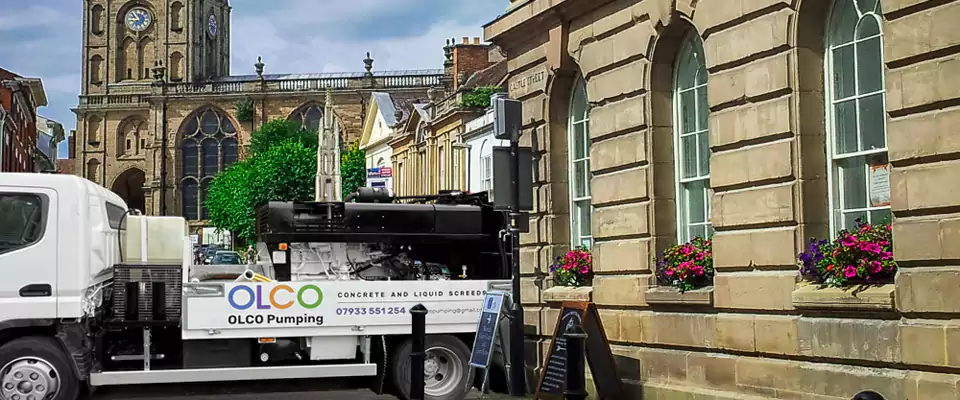 OLCO concrete pumping in Warwick