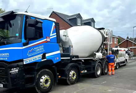 concrete supply and lay