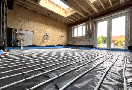 underfloor heating install