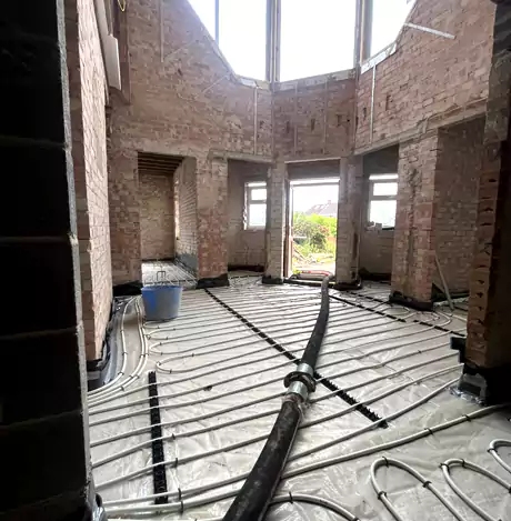 installed underfloor heating pipes underfloor heating in rugby
